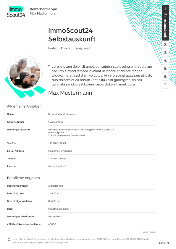 Selbstauskunft